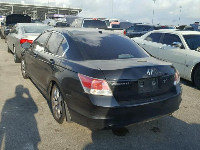 1HGCP2F86AA111439 - 2010 HONDA ACCORD EXL BLACK photo 3