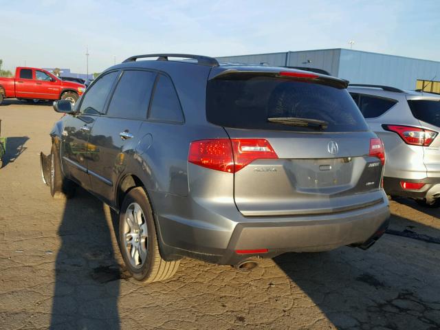 2HNYD286X9H505896 - 2009 ACURA MDX TECHNO TAN photo 3