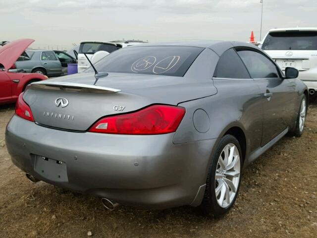 JN1CV6FE4BM950283 - 2011 INFINITI G37 GRAY photo 4