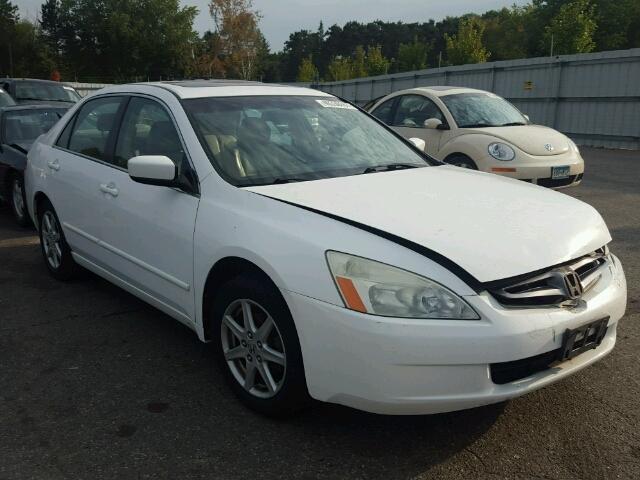 1HGCM66583A077738 - 2003 HONDA ACCORD WHITE photo 1