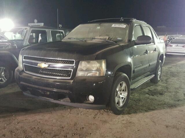 3GNEC12JX7G109443 - 2007 CHEVROLET AVALANCHE BLACK photo 2