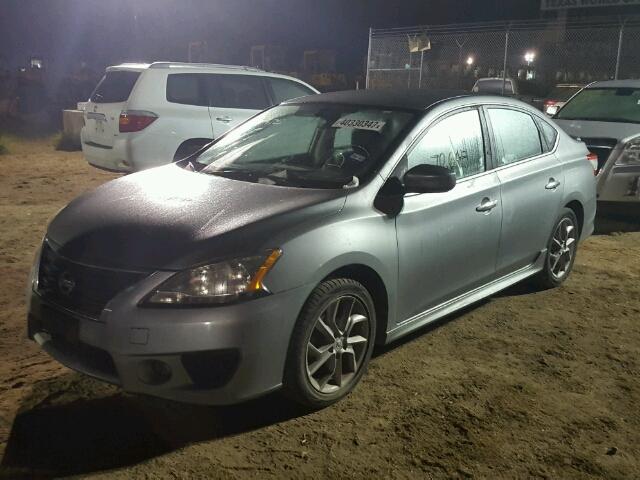 3N1AB7APXDL612026 - 2013 NISSAN SENTRA S GRAY photo 2