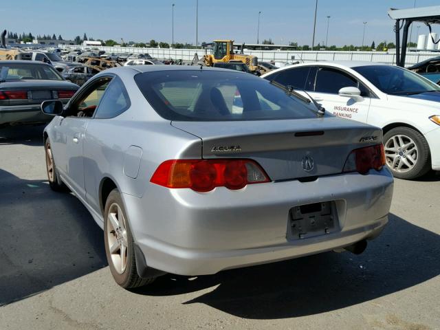 JH4DC53072C011322 - 2002 ACURA RSX TYPE-S SILVER photo 3