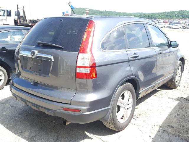 5J6RE3H70BL060755 - 2011 HONDA CR-V EXL GRAY photo 4