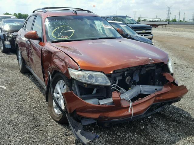 JNRAS08W46X210902 - 2006 INFINITI FX35 ORANGE photo 1