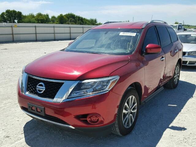 5N1AR2MN1EC624001 - 2014 NISSAN PATHFINDER MAROON photo 2