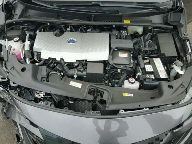JTDKARFP4H3051137 - 2017 TOYOTA PRIUS PRIM გრაფიტი ფოტო 7