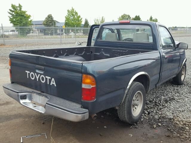 4TANL42N8VZ280794 - 1997 TOYOTA TACOMA GREEN photo 4