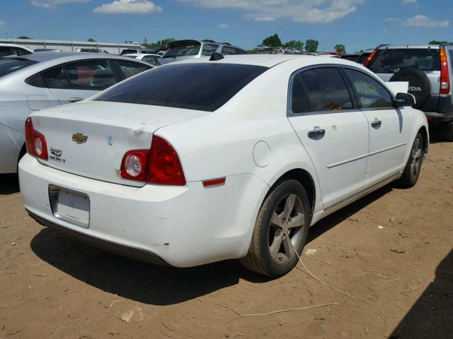 1G1ZC5EU2CF397051 - 2012 CHEVROLET MALIBU 1LT WHITE photo 4
