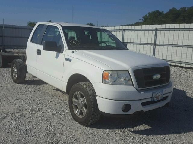 1FTRX14W18FB22253 - 2008 FORD F150 WHITE photo 1