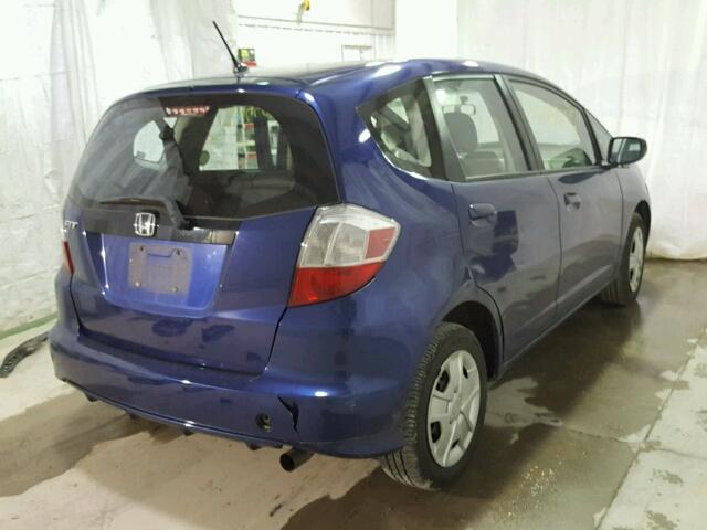 JHMGE8H36CC035396 - 2012 HONDA FIT BLUE photo 4