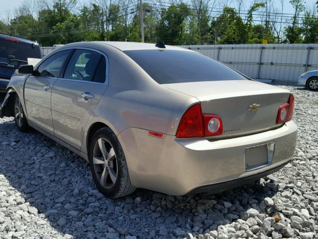 1G1ZC5EU1CF158381 - 2012 CHEVROLET MALIBU 1LT GOLD photo 3