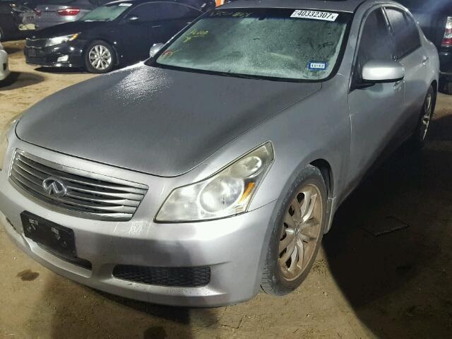 JNKBV61E27M720201 - 2007 INFINITI G35 SILVER photo 2