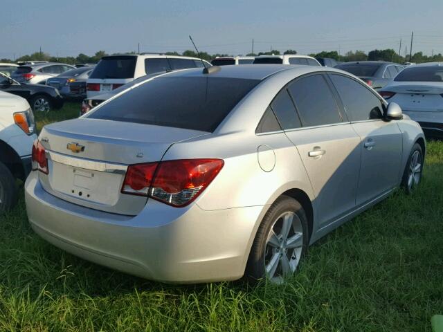 1G1PE5SB8F7161331 - 2015 CHEVROLET CRUZE LT GRAY photo 4