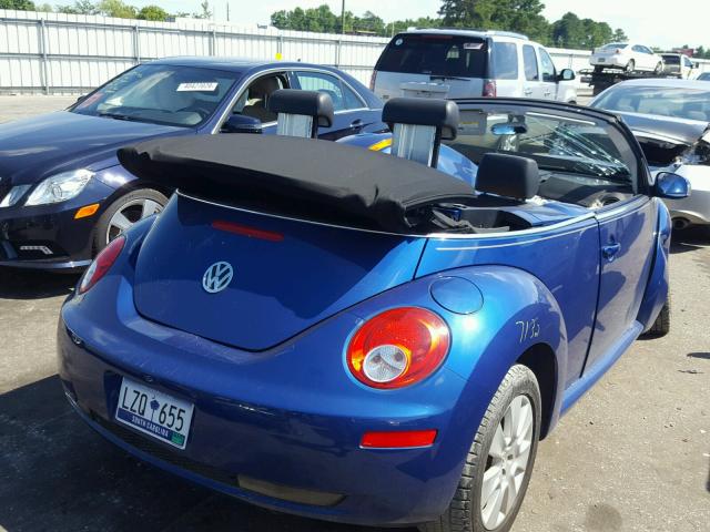 3VWPF31Y08M416798 - 2008 VOLKSWAGEN NEW BEETLE 蓝色 照片 4