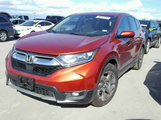 2HKRW1H57HH512235 - 2017 HONDA CR-V EX ORANGE photo 2