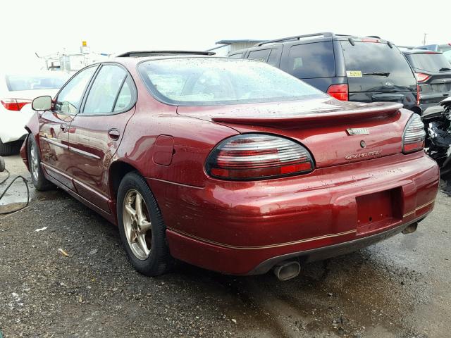 1G2WR5212YF280911 - 2000 PONTIAC GRAND PRIX BURGUNDY photo 3
