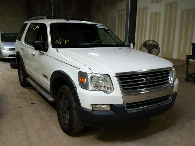 1FMEU73E47UB05214 - 2007 FORD EXPLORER X WHITE photo 1