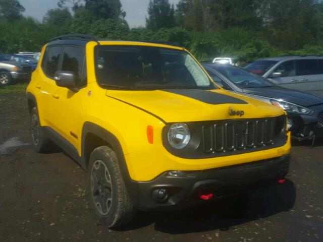 ZACCJBCT3GPD14824 - 2016 JEEP RENEGADE T YELLOW photo 1