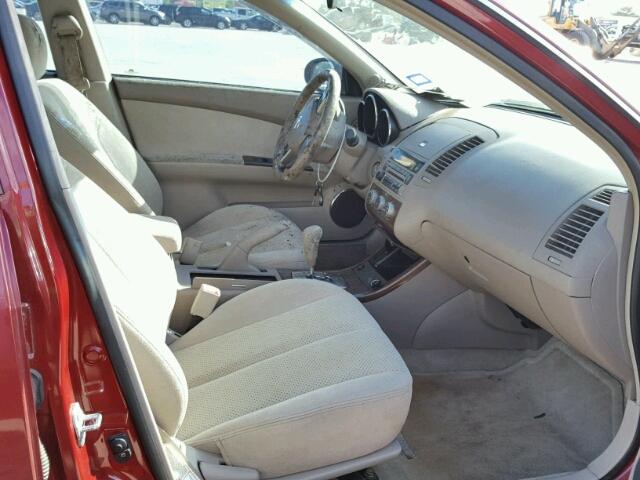 1N4BL11D05C122523 - 2005 NISSAN ALTIMA SE RED photo 5