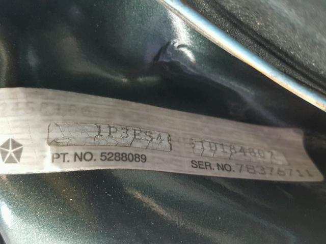 1P3ES46C61D184802 - 2001 PLYMOUTH NEON BASE 绿色 照片 10