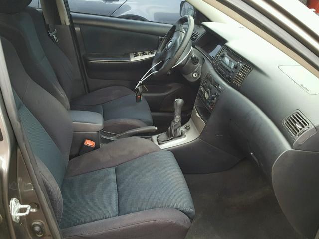 2T1BY32E65C376470 - 2005 TOYOTA COROLLA XR 灰色 照片 5