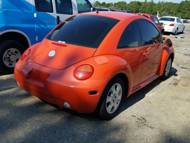 3VWCK21C03M414034 - 2003 VOLKSWAGEN NEW BEETLE ORANGE photo 4