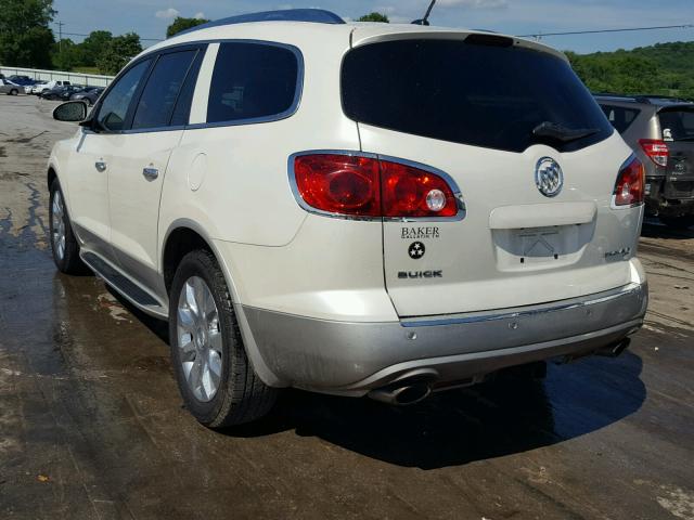 5GAKVDED8CJ365734 - 2012 BUICK ENCLAVE WHITE photo 3