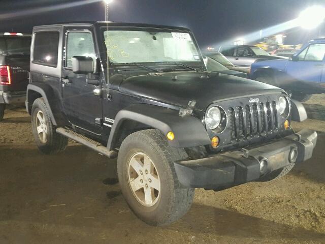 1C4GJWAG9DL606945 - 2013 JEEP WRANGLER BLACK photo 1