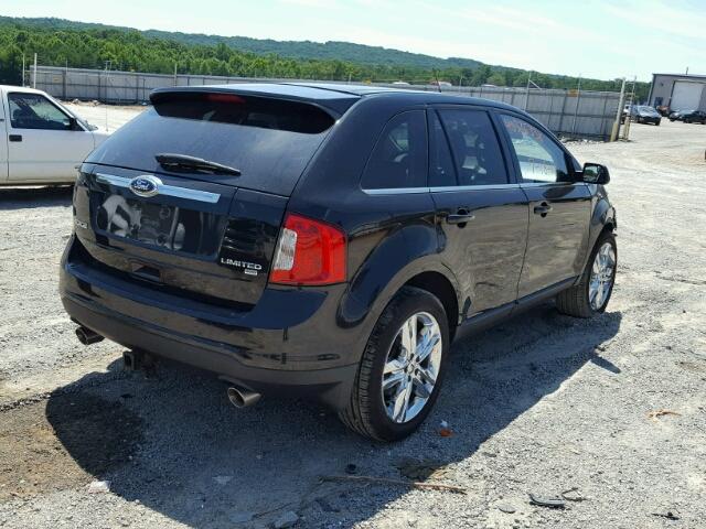 2FMDK4KC8CBA55420 - 2012 FORD EDGE LIMIT BLACK photo 4