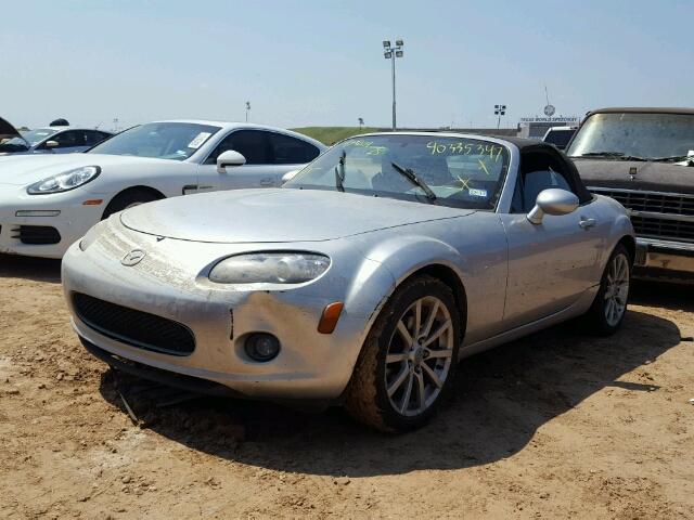 JM1NC25F580150235 - 2008 MAZDA MX-5 MIATA SILVER photo 2