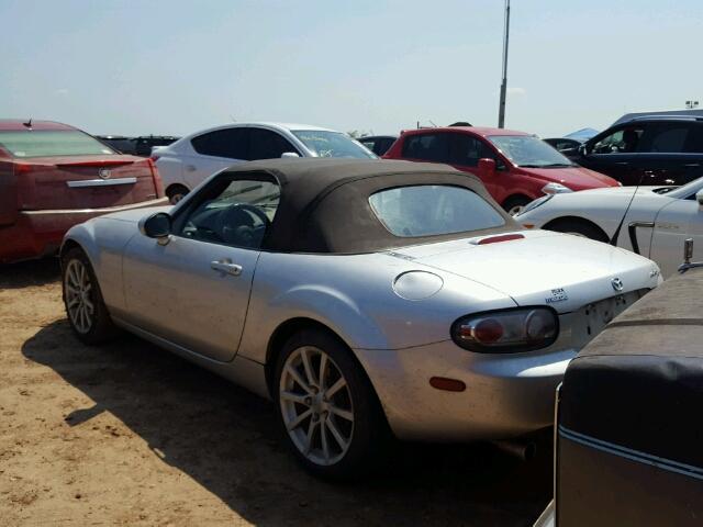 JM1NC25F580150235 - 2008 MAZDA MX-5 MIATA SILVER photo 3