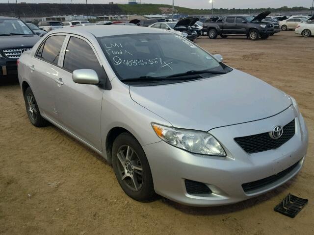 1NXBU4EE2AZ311590 - 2010 TOYOTA COROLLA SILVER photo 1