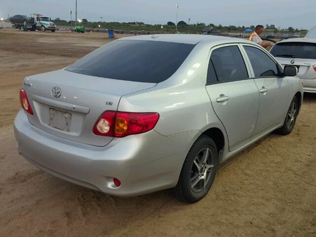 1NXBU4EE2AZ311590 - 2010 TOYOTA COROLLA SILVER photo 4