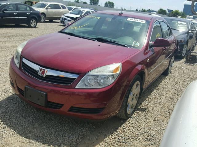 1G8ZS57N47F142319 - 2007 SATURN AURA XE RED photo 2