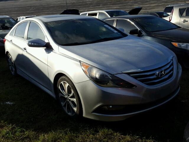 5NPEC4AB5EH843657 - 2014 HYUNDAI SONATA SE SILVER photo 1