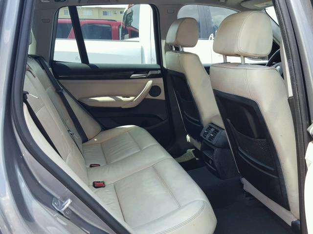 5UXWX9C55E0D39802 - 2014 BMW X3 XDRIVE2 GRAY photo 6