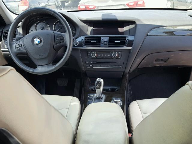 5UXWX9C55E0D39802 - 2014 BMW X3 XDRIVE2 GRAY photo 9