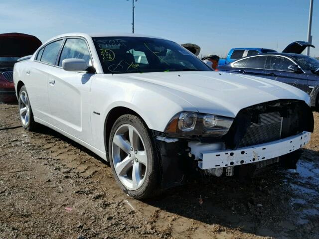 2C3CDXCT9EH147523 - 2014 DODGE CHARGER WHITE photo 1