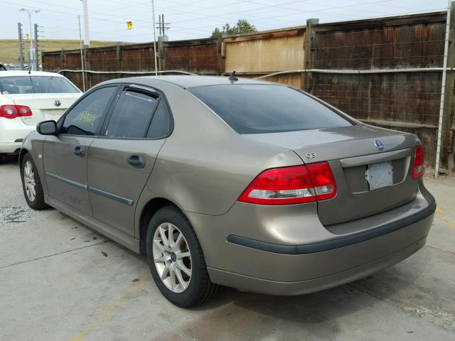 YS3FD49Y041035709 - 2004 SAAB 9-3 ARC BEIGE photo 3