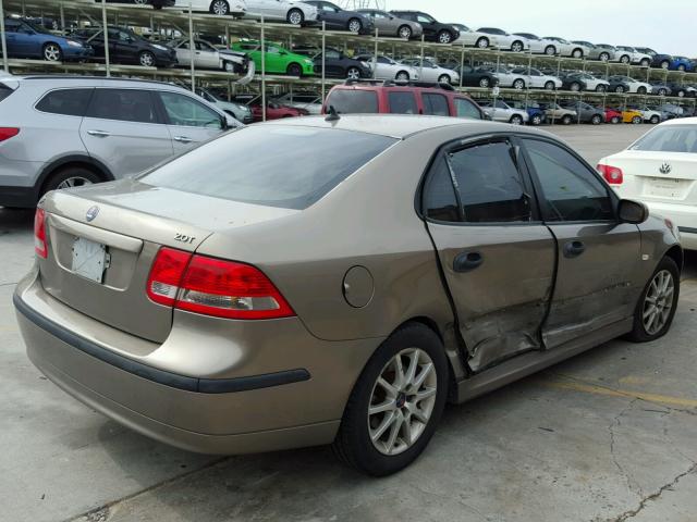 YS3FD49Y041035709 - 2004 SAAB 9-3 ARC BEIGE photo 4