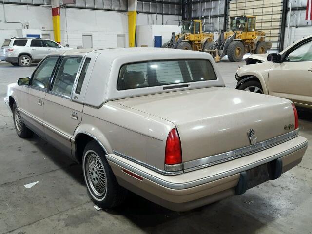 1C3XV66L1PD127755 - 1993 CHRYSLER NEW YORKER TAN photo 3