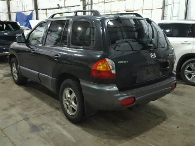 KM8SB12B43U507449 - 2003 HYUNDAI SANTA FE G BLACK photo 3