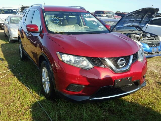 5N1AT2MT2EC758385 - 2014 NISSAN ROGUE RED photo 1