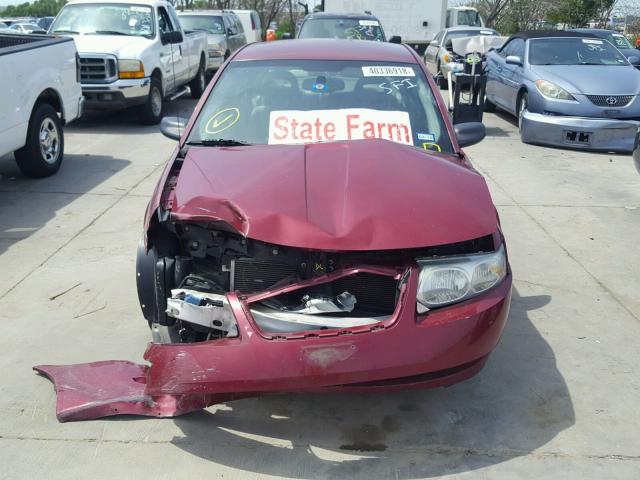 1G8AJ55F96Z206380 - 2006 SATURN ION LEVEL MAROON photo 9