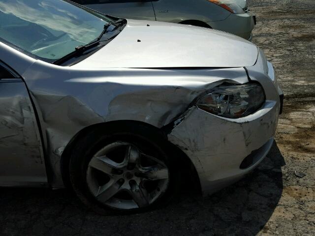1G1ZA5E03AF106749 - 2010 CHEVROLET MALIBU LS SILVER photo 9