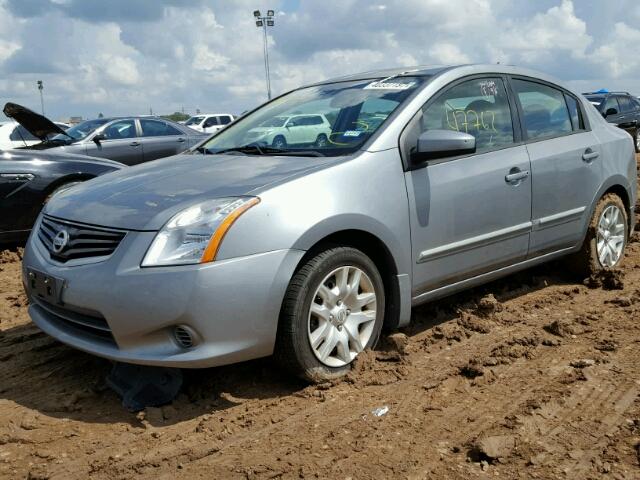 3N1AB6AP4CL631552 - 2012 NISSAN SENTRA GRAY photo 2