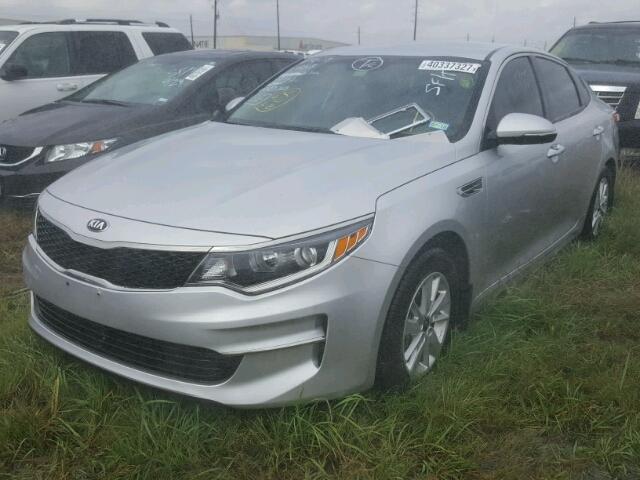 KNAGT4L3XG5103763 - 2016 KIA OPTIMA SILVER photo 2