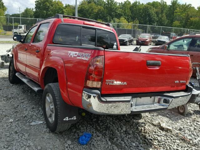 5TELU42N76Z182788 - 2006 TOYOTA TACOMA DOU RED photo 3