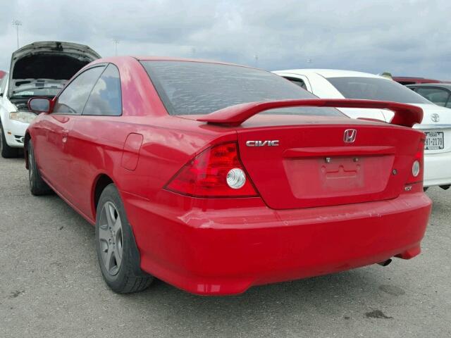 1HGEM22974L054807 - 2004 HONDA CIVIC EX წითელი ფოტო 3